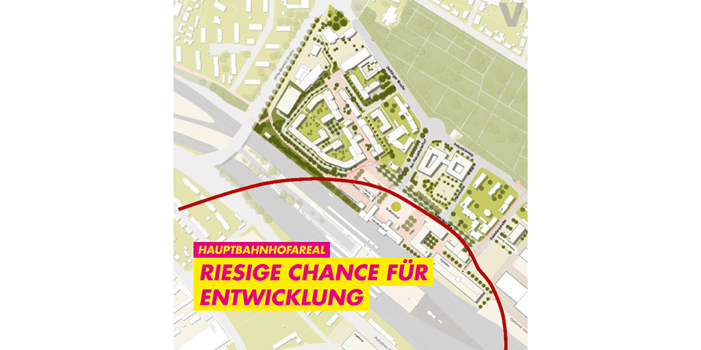 Riesige Chance für die Stadtentwicklung - das Hauptbahnhofareal in Hanau (Bildquelle: Wirtschaftsförderung der Stadt Hanau GmbH)