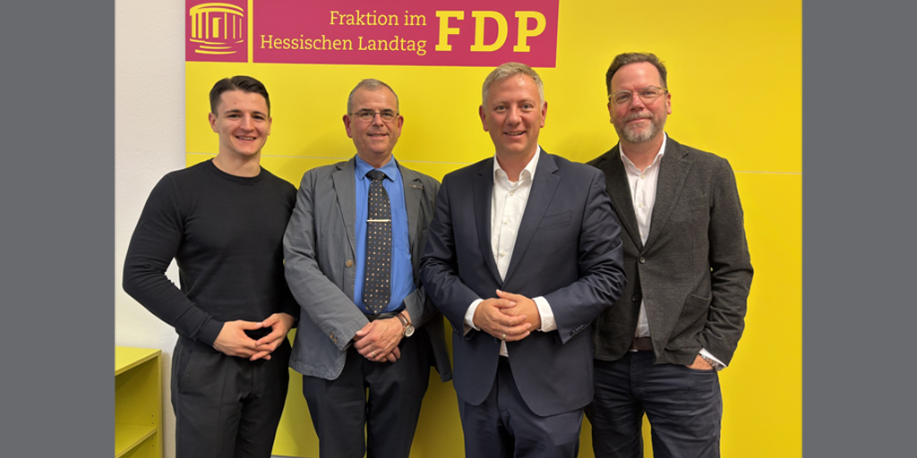 V.l.n.r.: Marc Schmidt, Holger Vogt, Moritz Promny, Henrik Statz