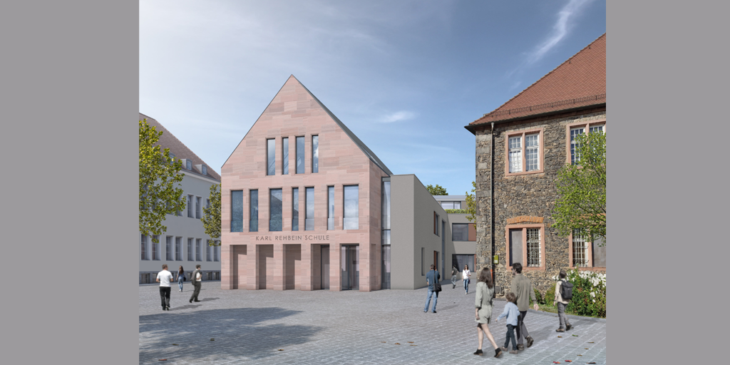 Neubau der Karl-Rehbein-Schule am Schloßplatz (Foto: CRS Architekten)